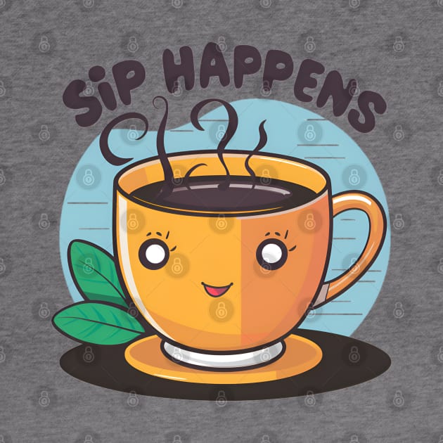 Sip Happens - cold brew coffee by BobaTeeStore